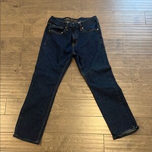 Blue Straight Leg Jeans